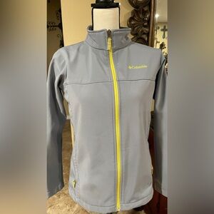 Columbia kids softshell‎ gray jacket size large